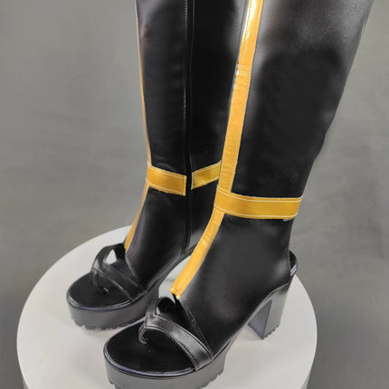 Monenjoy 刀剣乱舞ONLINE  刀剣男士 鶴丸国永 シューズ  つるまるくになが とうらぶ コスプレ道具 靴 ブーツGS1186 - Monenjoy