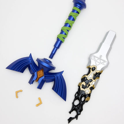 Monenjoy ゼルダの伝説 マスターソード ハイリアの盾 コスプレ道具 武器レプリカ ABS刃、金属製刃 発光刃選択 工芸品 ティアーズオブザキングダム - Monenjoy