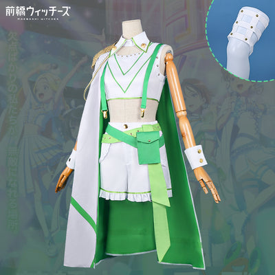 Monenjoy 前橋ウィッチーズ 北原 キョウカ コスプレ衣装 緑色 ライブ服 舞台服 演出服