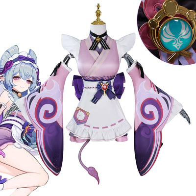 Monenjoy 原神 夢見月瑞希 コスプレ衣装 和風 ワンピース 睦み合う綺羅の夢 コスチューム - Monenjoy