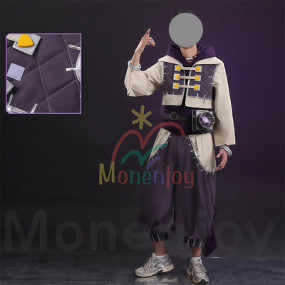 Monenjoy ガチアクタ ジャバー・ウォンガー コスプレ衣装 Jabber Wongar 発光道具追加対応 イベント 舞台服 イベント ハロウィン MONENJOY