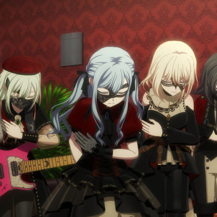 Monenjoy バンドリ!アヴェムジカ TVアニメ ムジカ  若葉 睦 三角 初華 八幡 海鈴 祐天寺 にゃむ 豊川 祥子 イヤリング贈り 舞台服 コスチューム 洋服 イベント 仮装 ロリータ 可愛い  - Monenjoy