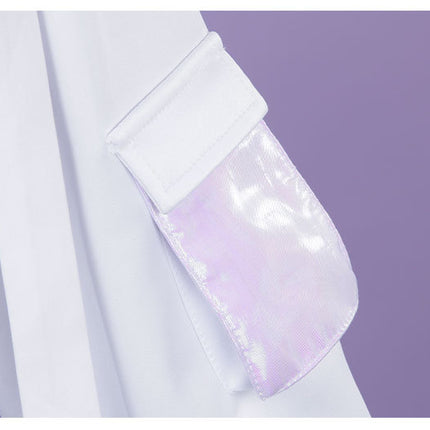 Monenjoy 第五人格×B.Duck 囚人 ルカ・バルサー SSRコラボ衣装 イヤホーン付 グレーと白色 コスプレ衣装 イベントGS1344 - Monenjoy