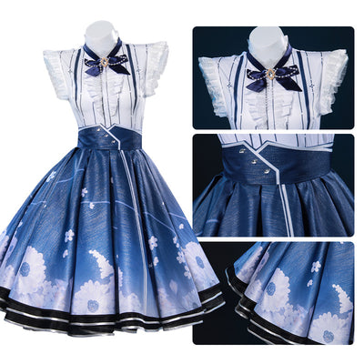 Monenjoy インフィニティニキ 追想に舞う花弁 コスプレ衣装 ドレス ワンピース イベントGS1312 - Monenjoy