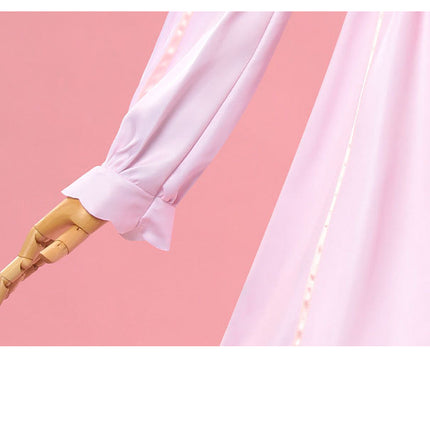 Monenjoy プロセカ サンリオ コラボ 桃井愛莉 コスプレ衣装 ワンピース ドレス feat.マイメロディGS1322 - Monenjoy