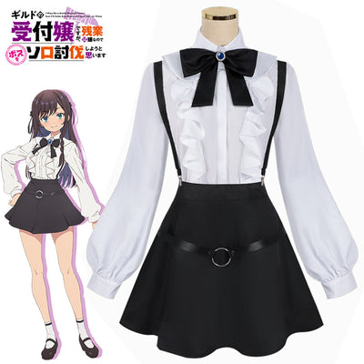 Monenjoy ギルます アリナ・クローバー コスプレ衣装 メイド服 ギルドの受付嬢ですが コスプレ ワンピース GS1366 - Monenjoy