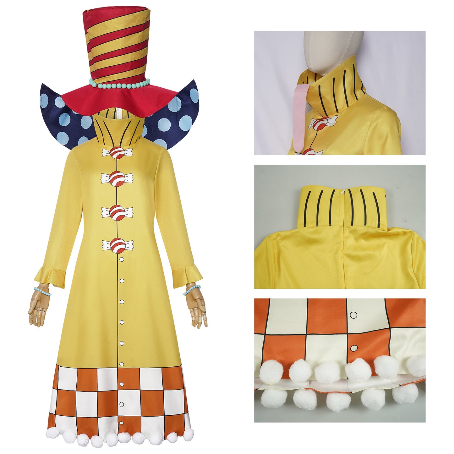 Monenjoy ONE PIECE シャーロット・ペロスペロー キャンディ大臣 コスプレ衣装 イベントGS1150 - Monenjoy