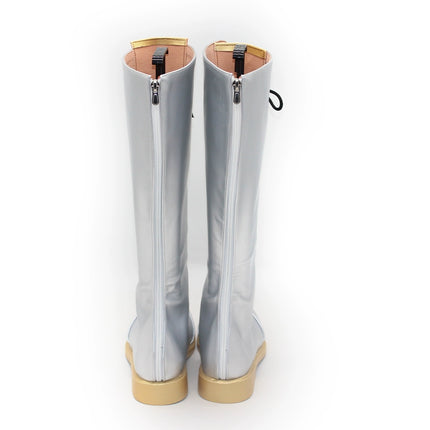 Monenjoy KPOPガールズ! デーモン・ハンターズ  ルミ 靴 ミラ 銀色 ゾーイ ロングブーツ コスプレ衣装 舞台服 ライブ服 KPop Demon Hunters