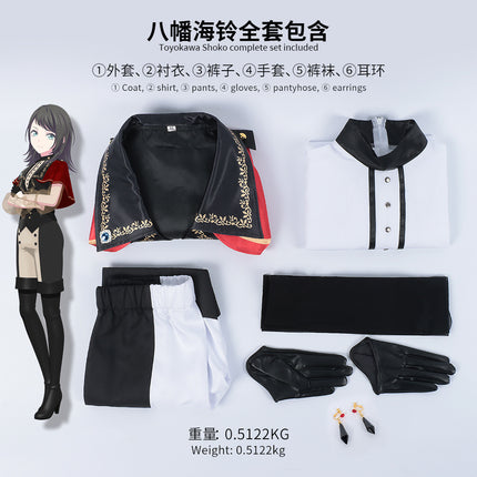 Monenjoy バンドリ!アヴェムジカ TVアニメ ムジカ  若葉 睦 三角 初華 八幡 海鈴 祐天寺 にゃむ 豊川 祥子 イヤリング贈り 舞台服 コスチューム 洋服 イベント 仮装 ロリータ 可愛い  - Monenjoy