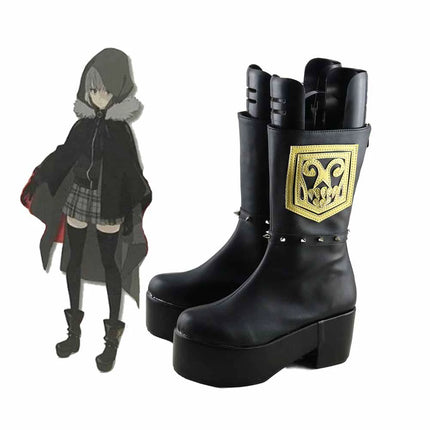 Monenjoy  ロード・エルメロイII世の事件簿 グレイ ブーツ シューズ コスプレ道具 ロングブーツ fate Fate/stay night  Gray コスチューム