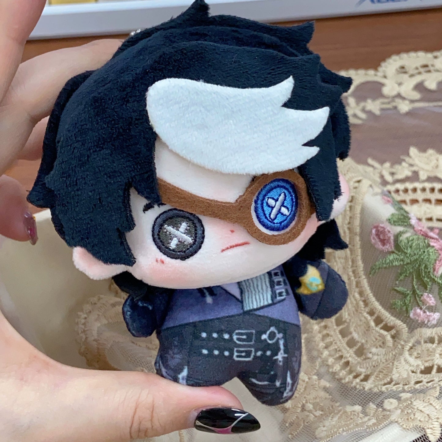 第五人格 占い師 ノワール ぬいぐるみ 10cm キーホルダー 【SSR】ホワイト綿人形 第五人格/IdentityV ボロの衣装 イライ・クラーク ふわふわ 同人グッズ 非公式グッズ