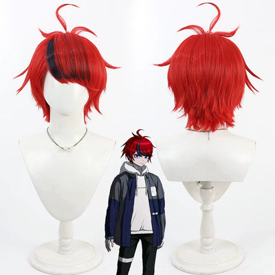Monenjoy HUNDRED LINE -最終防衛学園 澄野拓海 ボブカット ウィッグ コスプレ道具 ハンドレッド カツラ イベント