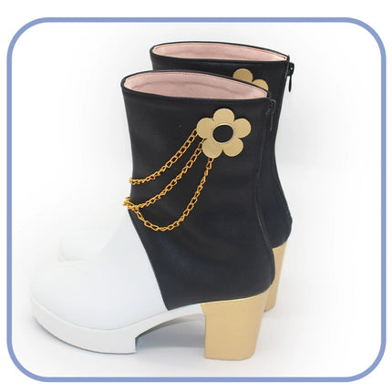 Monenjoy KPOPガールズ! デーモン・ハンターズ HUNTRX  Mira ロングブーツ 靴 ミラ シューズ コスプレ衣装 舞台服 ライブ服 KPop Demon Hunters