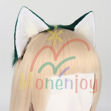 Monenjoy 原神 魈(しょう) ふわふわ 耳飾り+尻尾 可愛い 萌えグッズ 猫耳 きつね耳 コスプレ道具 アクセサリー  - Monenjoy