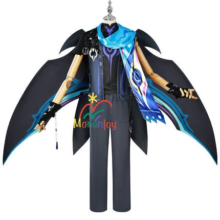 Monenjoy  原神 オロルン 蝠翼の眼 オロルンの衣装  Ororon 神の目 雷 3d樹脂アクセサリー+タトゥーシール贈り コスプレ衣装 - Monenjoy