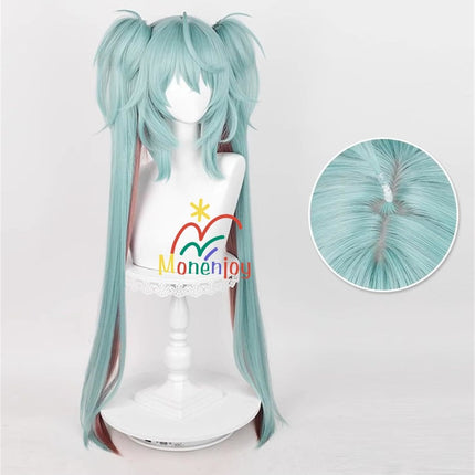 Monenjoy 初音ミク かつら 鬘 WIG ヴァンパイア 吸血鬼 ウィッグ ネット付き コスプレ ツインテール カツラ グッズ アニメ コスプレ道具GS1320 - Monenjoy