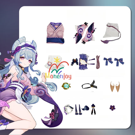 Monenjoy 原神 夢見月瑞希 コスプレ衣装 和風 ワンピース  睦み合う綺羅の夢 コスチューム - Monenjoy