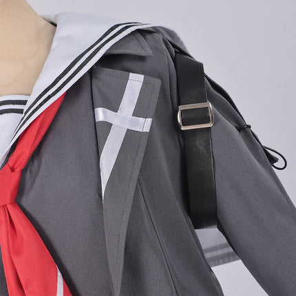 Monenjoy 鳴潮 千咲 コスプレ衣装 JK服 ちさ  WutheringWaves  制服 グレー色 Chisa ユニフォーム イベント コスチュームGS1958