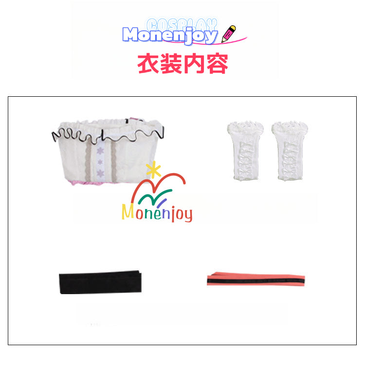 Monenjoy インフィニティニキ 百点満点の出発 コスプレ衣装 ワンピース ドレス イベント GS1310 - Monenjoy