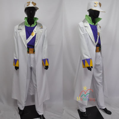 Monenjoy ジョジョの奇妙な冒険 空条承太郎 コスチューム 舞台服 空条徐倫 コスプレ衣装 白色セット コスチューム イベント