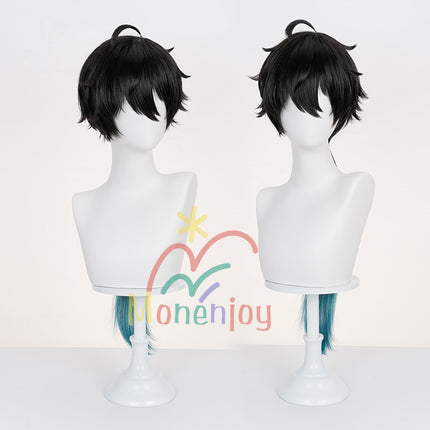 Monenjoy 崩壊スターレイル 丹恒・騰荒 ウィッグ とうこう カツラ Dan Heng ・ Permansor Terrae  黄金裔 フリーサイズ 快適