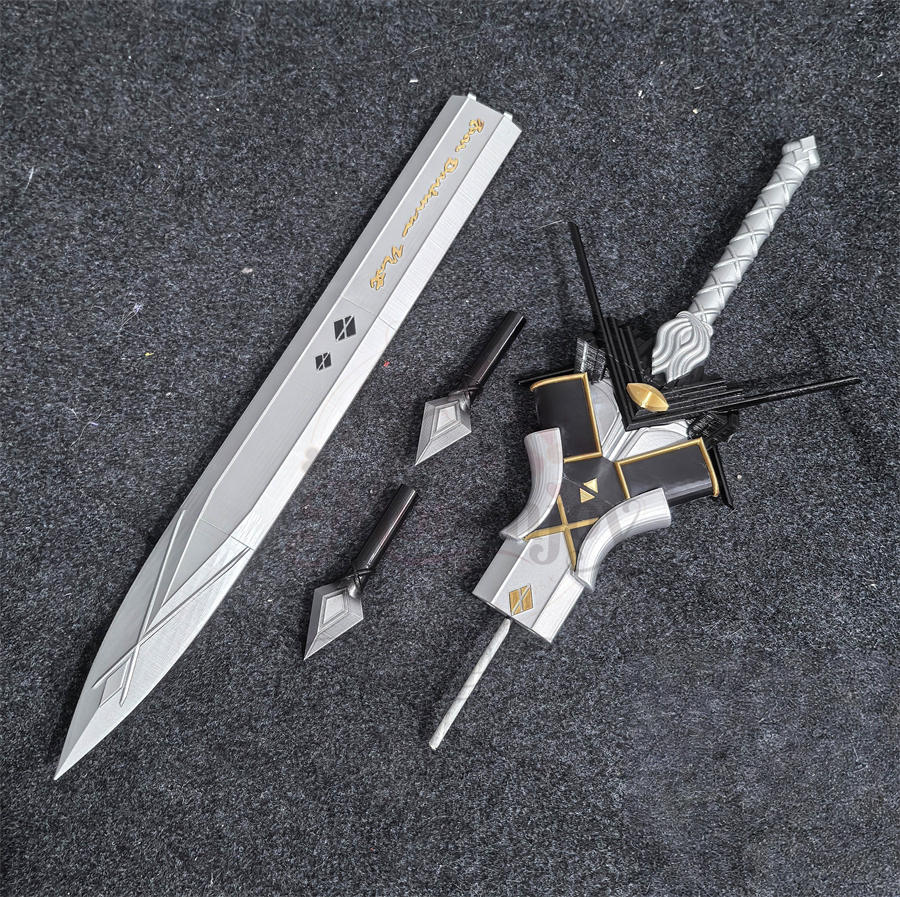 Monenjoy アークナイツ 瑕光(ブレミシャイン)コスプレ武器|西洋剣125cm+盾90cm PLA製 レプリカモデル