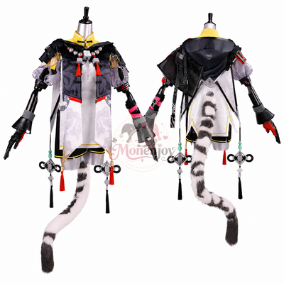 Monenjoy アークナイツ エンドフィールド タンタン コスプレ衣装 尻尾+耳飾付 アークナイツ イベントハロウィン MONENJOY