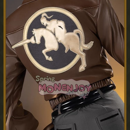 Monenjoy Identity 5 Prospector Highway Knight SSR หนังเทียม + กางเกงยืด + ชิ้นส่วนเรซิน 3 มิติ การผลิตซ้ำคุณภาพสูง