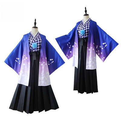 Monenjoy Black Butler Ciel Taisho ชุดคอสเพลย์โรแมนติกสไตล์ญี่ปุ่น (ฮาโอริ + กิโมโน + ฮากามะ) | ผลิตจากโพลีเอสเตอร์คุณภาพสูง