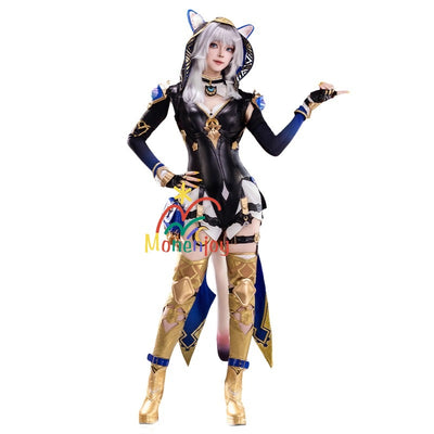 Monenjoy 崩壊スターレイル サフェル Cipher オンパロス コスプレ衣装 コスチューム イベント 尻尾付き