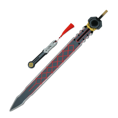 Monenjoy ゼンレスゾーンゼロ 葉瞬光 黒剣 剣 モデル 118cm コスプレ道具 雲嶽山 683g 葉釈淵 ゼンゼロ/ZZZ 木刃 しゅんこう アクセサリー