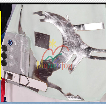 Monenjoy アークナイツ:エンドフィールド  陳千語 コスプレ衣装  チェン・チェンユー コスチューム イベント 尻尾+角付