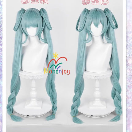 Monenjoy 初音ミク かつら 鬘 WIG ヴァンパイア 吸血鬼 ウィッグ ネット付き コスプレ ツインテール カツラ グッズ アニメ コスプレ道具GS1320 - Monenjoy