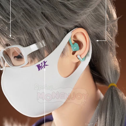 Monenjoy Identity V Undertaker - BLK.AESOP ชุดคอสเพลย์ ครบเซ็ต พิมพ์ภาพความละเอียดสูง + อุปกรณ์โลหะ 6 ชิ้น ระบายอากาศได้ดี