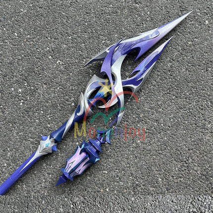 Monenjoy 原神 フリンズ / Flins  血染めの荒れ地  闇影と灯り 長槍 コスプレ道具 200cm 武器モデル PU製ナド・クライの「ライトキーパー   Bloodsoaked Ruins  Luna I