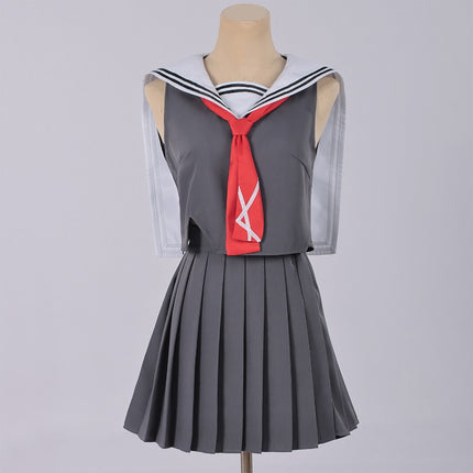 Monenjoy 鳴潮 千咲 コスプレ衣装 JK服 ちさ  WutheringWaves  制服 グレー色 Chisa ユニフォーム イベント コスチュームGS1958