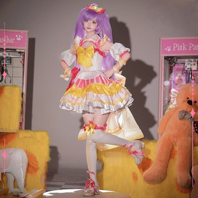 Monenjoy プリパラ 真中 らぁら コスプレ衣装 ライブ服 南みれぃ 北条そふぃ 舞台服 SoLaMiSMILE イベントGS1940