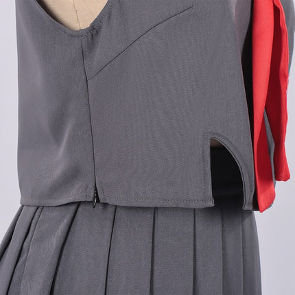 Monenjoy 鳴潮 千咲 コスプレ衣装 JK服 ちさ  WutheringWaves  制服 グレー色 Chisa ユニフォーム イベント コスチュームGS1958