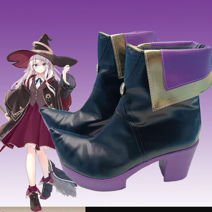 Monenjoy 魔女の旅々 イレイナ ブーツ ヒールブーツ 靴 シューズ コスプレ道具 オーダーメイド