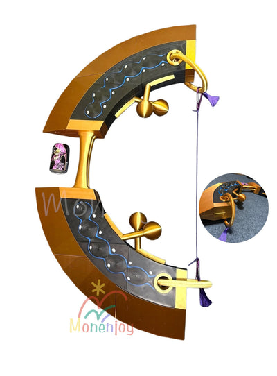 Monenjoy 超かぐや姫! 駒沢乃依 コスプレ弓矢セット 弓 片面円環形態可能 PETG素材 90cmと120cm 3Kg 武器プロップ MONENJOY