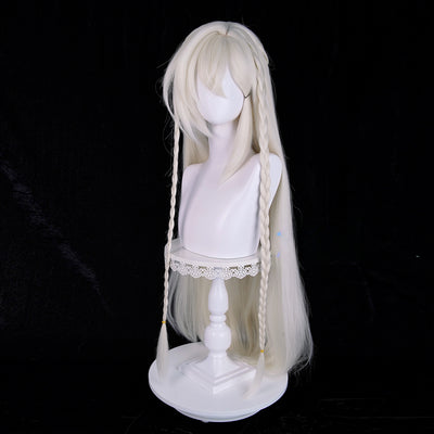 Monenjoy 原神 イスタロト コスプレウィッグ 時の執政 Wig ウィッグ カツラ コスプレ道具 ロングウィッグGSwig1008