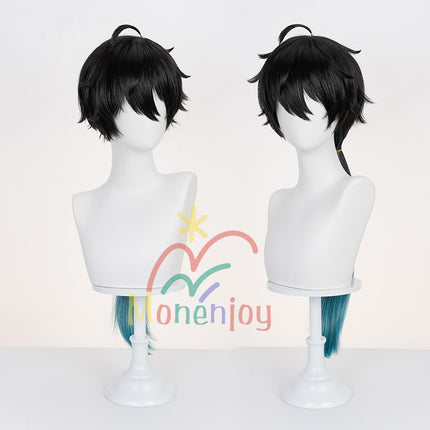 Monenjoy 崩壊スターレイル 丹恒・騰荒 ウィッグ とうこう カツラ Dan Heng ・ Permansor Terrae  黄金裔 フリーサイズ 快適