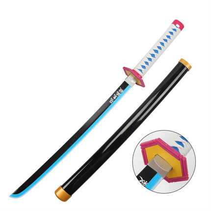 Monenjoy 鬼滅の刃 日輪刀 鬼狩り 我妻 善逸 77cm グッズ 剣戟奇譚 竈門 和風 大正時代 子供用 コスプレ 舞台 おもちゃ 木 イベント 祭り - Monenjoy