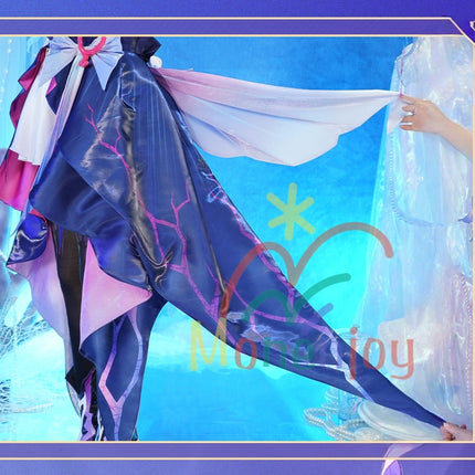 Monenjoy Hysilens Female Knight Omphalos จาก Collapse Star Rail มาพร้อมปลอกรองเท้า เครื่องประดับผมเรซิน 3 มิติ และชุดคอสเพลย์ระดับมืออาชีพ