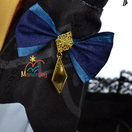 原神ナヴィア コスプレ衣装 立体3d樹脂装飾+帽子付属 高弾性マットレザー採用|MONENJOY   - Monenjoy