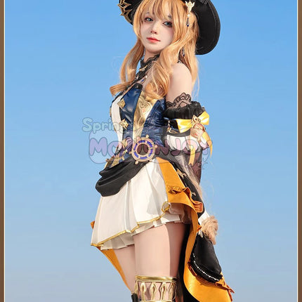 Monenjoy 原神 ナヴィア コスプレ衣装  金属製パーツ 神の目 Navia 棘薔薇の会の現会長 イベント コスチュームGS1222 - Monenjoy