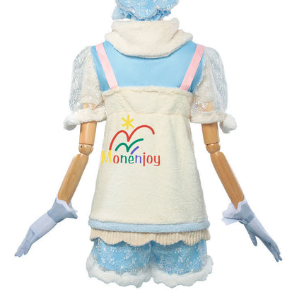 Monenjoy インフィニティニキ ふわもこに溺れる 純潔の守り コスプレ衣装 パステルブルーの水波 洋服 可愛い イベントGS1307 - Monenjoy