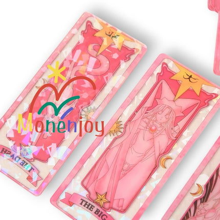 Monenjoy カードキャプターさくら カードキャプター 54枚 呪文 クロウカード 11cm さくらカード クリアカード クロウカード編 木之本桜 萌グッズ アクセサリー おもちゃ アクリル板  さくらカード編  - Monenjoy