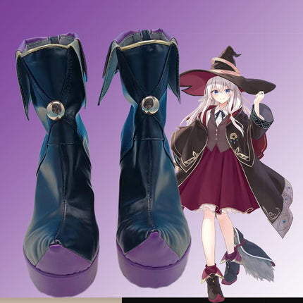 Monenjoy 魔女の旅々 イレイナ ブーツ ヒールブーツ 靴 シューズ コスプレ道具 オーダーメイド