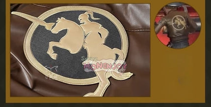 Monenjoy Identity 5 Prospector Highway Knight SSR หนังเทียม + กางเกงยืด + ชิ้นส่วนเรซิน 3 มิติ การผลิตซ้ำคุณภาพสูง